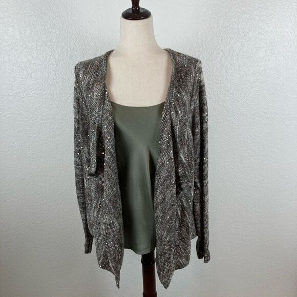 Lane Bryant sequin multi marled knit open cardigan sweater women’s 18/20 NEW - Picture 1 of 5